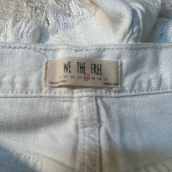 We The Free White High-Waisted Jean Shorts - Picture 7 of 12